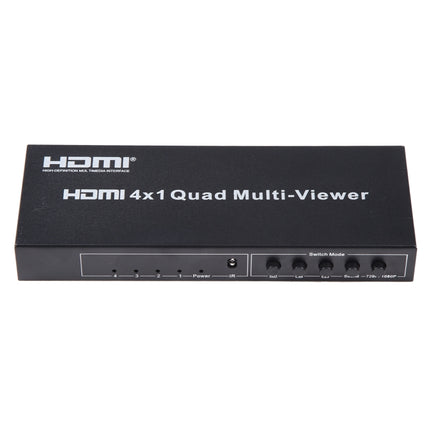 4 in 1 Out HDMI Quad Multi-viewer with Seamless Switcher, US Plug-garmade.com