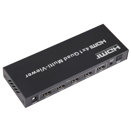 4 in 1 Out HDMI Quad Multi-viewer with Seamless Switcher, US Plug-garmade.com