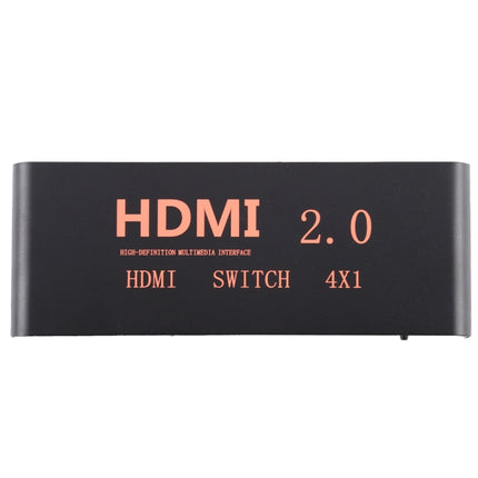 4X1 4K/60Hz HDMI 2.0 Switch with Remote Control, EU Plug-garmade.com