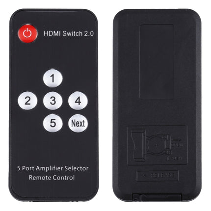 5X1 4K/60Hz HDMI 2.0 Switch with Remote Control, EU Plug-garmade.com