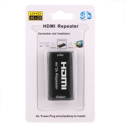 Mini 2160P Full HD HDMI 1.4b Amplifier Repeater, Support 4K x 2K, 3D(Black)-garmade.com