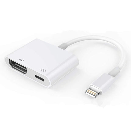 E-Gin-LTH-002 8 Pin Digital AV to HDMI Adapter + USB Charging Port for VGA 1080P HD TV Display Screen Device-garmade.com