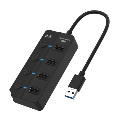 Onten 5301 4-port USB 2.0 Splitter Extender with Independent Switch-garmade.com