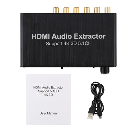 4K 3D HDMI 5.1CH Audio Decoder Extractor-garmade.com