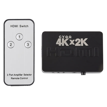 4K 3 Ports HDMI Switch with Remote Control-garmade.com