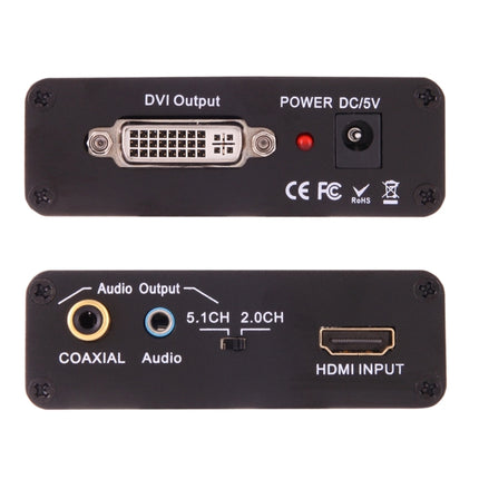 NEWKENG X5 HDMI to DVI with Audio 3.5mm Coaxial Output Video Converter-garmade.com