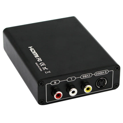HDMI to Composite / AV S-Video Converter RCA CVBS/L/R Video Converter Adapter-garmade.com