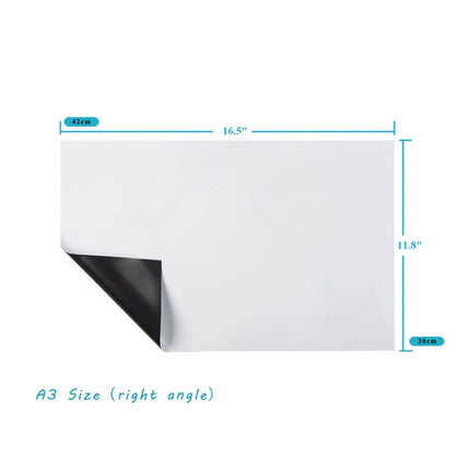 A3 PET Magnetic Soft Whiteboard Message Board Refrigerator Magnet, Size: 29.7cm x 42cm-garmade.com