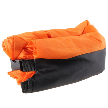 Inflatable Lounger Polyester Fabric Compression Air Bag Sofa for Beach / Travelling / Hospitality / Fishing, Size: 185cm x 75cm x 50cm, Normal Quality(Orange)-garmade.com