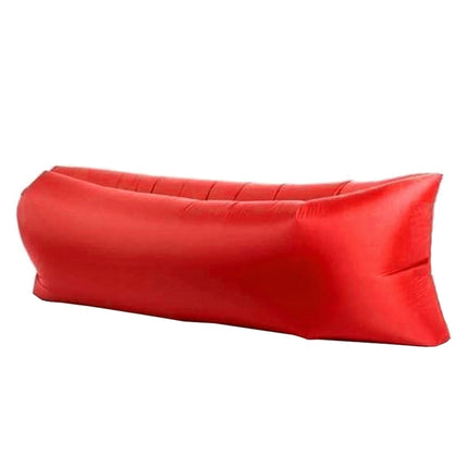 Inflatable Lounger Polyester Fabric Compression Air Bag Sofa for Beach / Travelling / Hospitality / Fishing, Size: 185cm x 75cm x 50cm, Normal Quality(Red)-garmade.com