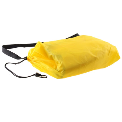 Inflatable Lounger Polyester Fabric Compression Air Bag Sofa for Beach / Travelling / Hospitality / Fishing, Size: 185cm x 75cm x 50cm, Normal Quality(Yellow)-garmade.com
