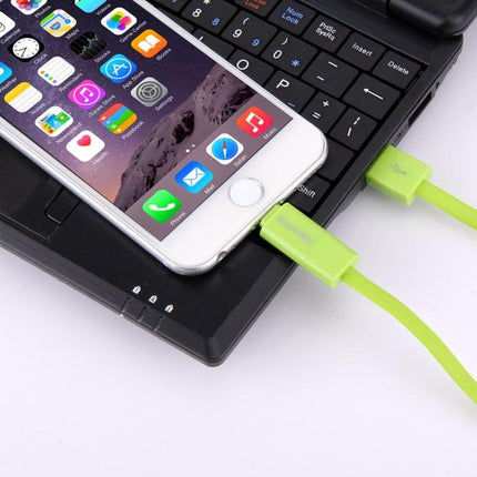 HAWEEL 1m 2 in 1 Micro USB & 8 Pin to USB Data Sync Charge Cable(Green)-garmade.com
