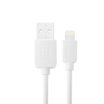 HAWEEL 2m High Speed 8 Pin to USB Sync and Charging Cable for iPhone, iPad(White)-garmade.com
