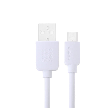 HAWEEL 2m High Speed Micro USB to USB Data Sync Charging Cable, For Galaxy, Huawei, Xiaomi, LG, HTC and other Android Smart Phones(White)-garmade.com