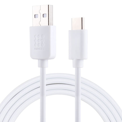 HAWEEL 1m USB-C / Type-C to USB 2.0 Data & Charging Cable(White)-garmade.com