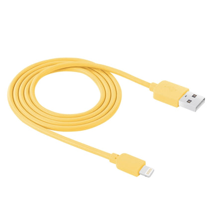 HAWEEL 1m High Speed 35 Cores 8 Pin to USB Sync Charging Cable for iPhone, iPad(Yellow)-garmade.com