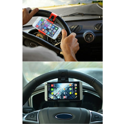 [HK Warehouse] HAWEEL Universal Car Steering Wheel Phone Mount Holder(Black)-garmade.com