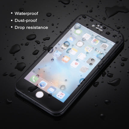 HAWEEL for iPhone 6 Plus & 6s Plus Tridimensional Diamond Pattern 3ATM Life Waterproof Protective Case(Black)-garmade.com