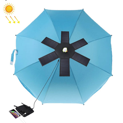 HAWEEL 42W Foldable Umbrella Top Solar Panel Charger with 5V 3.0A Max Dual USB Ports, Support QC3.0 / FCP / SCP/ AFC / SFCP Protocol-garmade.com