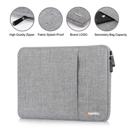 HAWEEL 11 inch Sleeve Case Zipper Briefcase Carrying Bag (Grey)-garmade.com