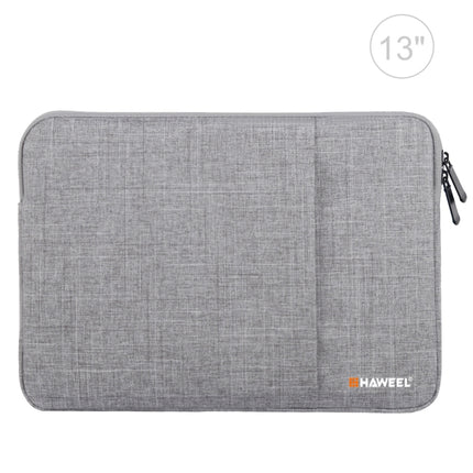 HAWEEL 13.0 inch Sleeve Case Zipper Briefcase Laptop Carrying Bag (Grey)-garmade.com