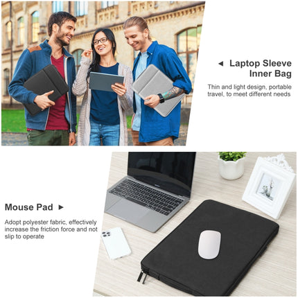 HAWEEL Laptop Sleeve Case Zipper Briefcase Bag with Handle for 12.5-13.5 inch Laptop (Black)-garmade.com