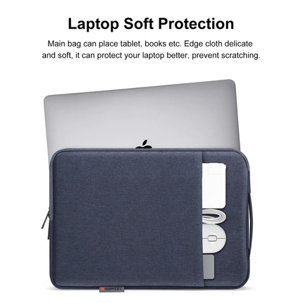 HAWEEL Laptop Sleeve Case Zipper Briefcase Bag with Handle for 12.5-13.5 inch Laptop(Gray Blue)-garmade.com
