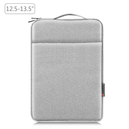 HAWEEL Laptop Sleeve Case Zipper Briefcase Bag with Handle for 12.5-13.5 inch Laptop(Grey)-garmade.com