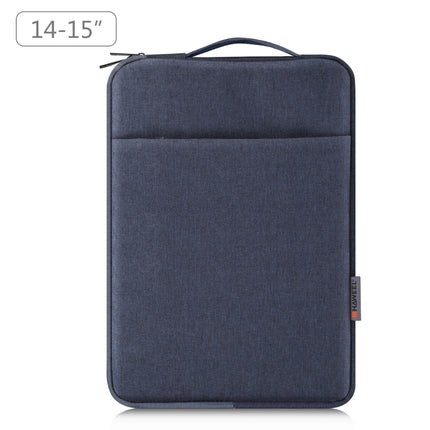HAWEEL Laptop Sleeve Case Zipper Briefcase Bag with Handle for 14-15 inch Laptop(Gray Blue)-garmade.com