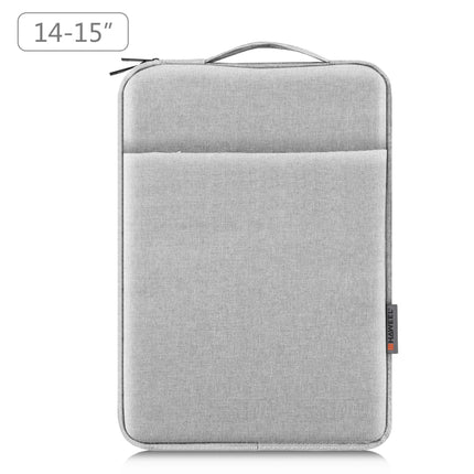 HAWEEL Laptop Sleeve Case Zipper Briefcase Bag with Handle for 14-15 inch Laptop(Grey)-garmade.com