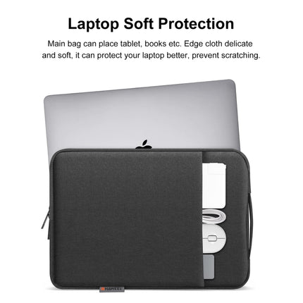 HAWEEL Laptop Sleeve Case Zipper Briefcase Bag with Handle for 15-16.7 inch Laptop (Black)-garmade.com