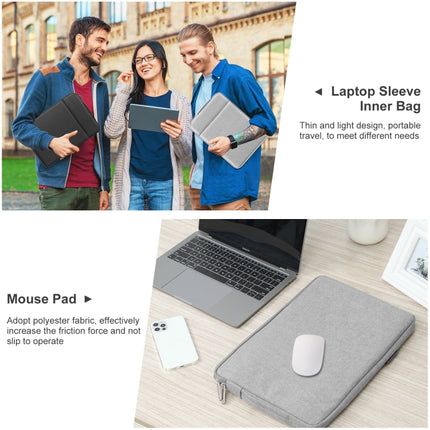 HAWEEL Laptop Sleeve Case Zipper Briefcase Bag with Handle for 15-16.7 inch Laptop(Grey)-garmade.com