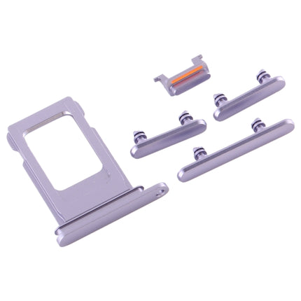 SIM Card Tray + Side Key for iPhone 11(Purple)-garmade.com