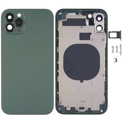 Frosted Frame Back Housing Cover with Appearance Imitation of iP13 Pro for iPhone 11(Green)-garmade.com