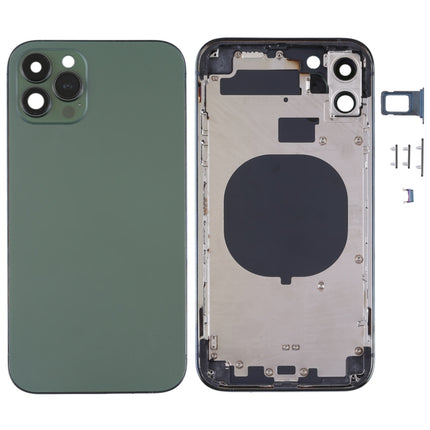 Electroplated Frame Back Housing Cover with Appearance Imitation of iP13 Pro for iPhone 11(Green)-garmade.com