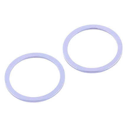 2 PCS Rear Camera Glass Lens Metal Protector Hoop Ring for iPhone 12 (Purple)-garmade.com