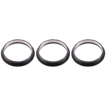 3 PCS Rear Camera Glass Lens Metal Protector Hoop Ring for iPhone 12 Pro (Aqua Blue)-garmade.com