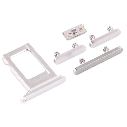 SIM Card Tray + Side Keys for iPhone 12 Pro (White)-garmade.com