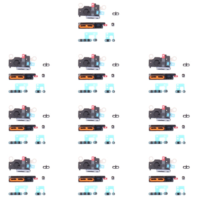 10 PCS Speaker Dustproof Mesh with Frame for iPhone 12(Black)-garmade.com