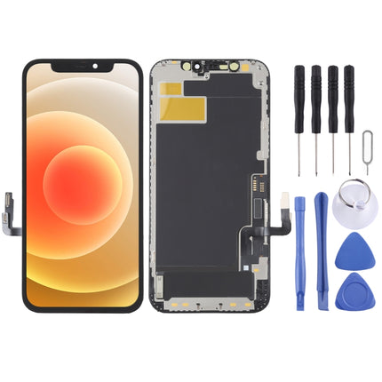 YK OLED LCD Screen For iPhone 12 / 12 Pro with Digitizer Full Assembly, Remove IC Need Professional Repair-garmade.com