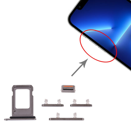 SIM Card Tray + SIM Card Tray + Side Keys for iPhone 13 Pro(Graphite)-garmade.com
