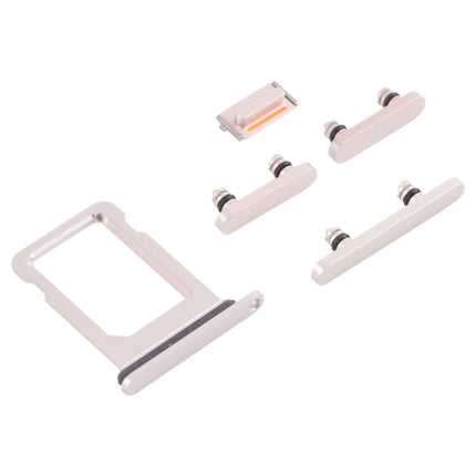 SIM Card Tray + Side Keys for iPhone 13(Starlight)-garmade.com