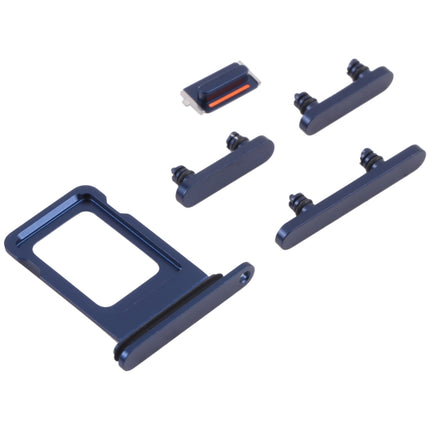 SIM Card Tray + SIM Card Tray + Side Keys for iPhone 13 (Blue)-garmade.com