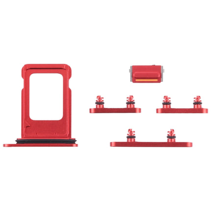 SIM Card Tray + SIM Card Tray + Side Keys for iPhone 13 (Red)-garmade.com