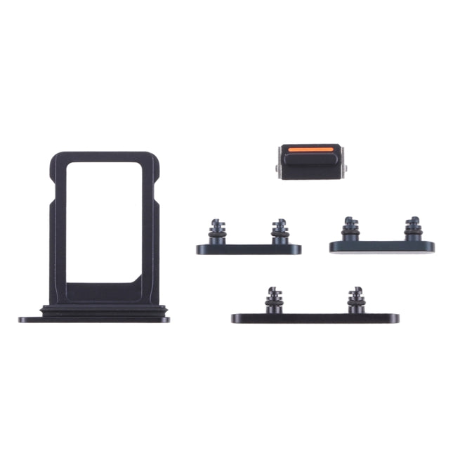 SIM Card Tray + Side Keys for iPhone 13 Mini(Midnight)(Black)-garmade.com
