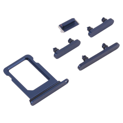 SIM Card Tray + Side Keys for iPhone 13 Mini(Blue)-garmade.com