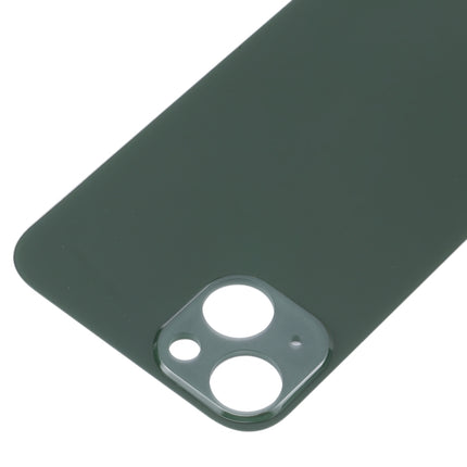 Easy Replacement Big Camera Hole Glass Back Battery Cover for iPhone 13(Green)-garmade.com