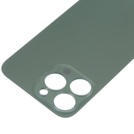 Easy Replacement Big Camera Hole Glass Back Battery Cover for iPhone 13 Pro(Green)-garmade.com
