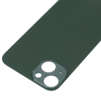 Easy Replacement Big Camera Hole Glass Back Battery Cover for iPhone 13 mini(Green)-garmade.com