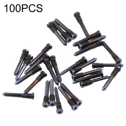 100 PCS Charging Port Screws for iPhone 13 Pro Max (Black)-garmade.com